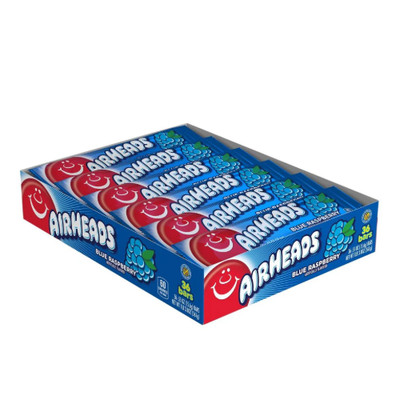 Airheads Blue Raspberry   36er Box (36 x 15,6 g) | Amerikanische Kaubonbons |