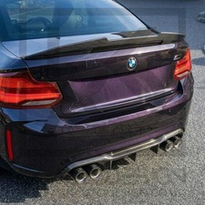 4 x Puntas de escape cromadas de fibra de carbono para BMW M2/M3/M4/M5 (F87/F80/F82/F83/F10)