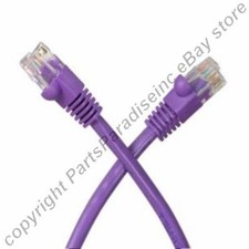 Lot10 20ft Cat5e Ethernet/Network Patch Cable/Cord 100 Copper Wire PURPLE F