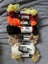 Needloft Plastic Canvas Yarn Lot Of 8 2 Ply 100 Nylon