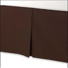 500 TC Cotton Open Corner Tailored Bed Skirt Solid Brown All Bed Size Drop New