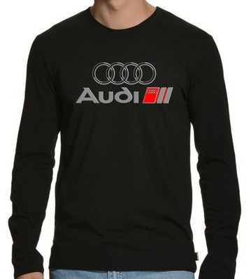 Audi Logo Tee Long Sleeve T-Shirt Size 
