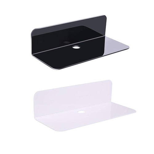 Acrylic Clear Floating Shelves Wall Shelf Ornament Display Rack Home Storage - Picture 18 of 22