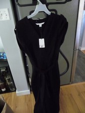 Diane Von Furstenberg Purdy Wrap Jumpsuit Black MSRP NWT  468 Size 12