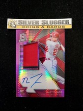 2020 Matt Thaiss Spectra Pink Hyper Jersey Patch Auto /49 RC RPA Angels
