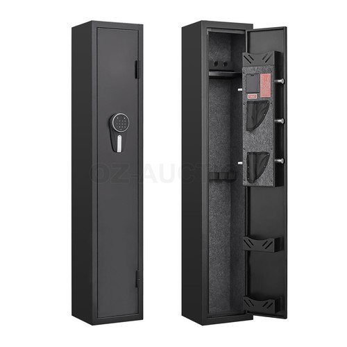 4 Gun Safe Box Rifle Firearm Digital Storage Cabinet Pistols Holder Locker Case - Picture 11 of 12