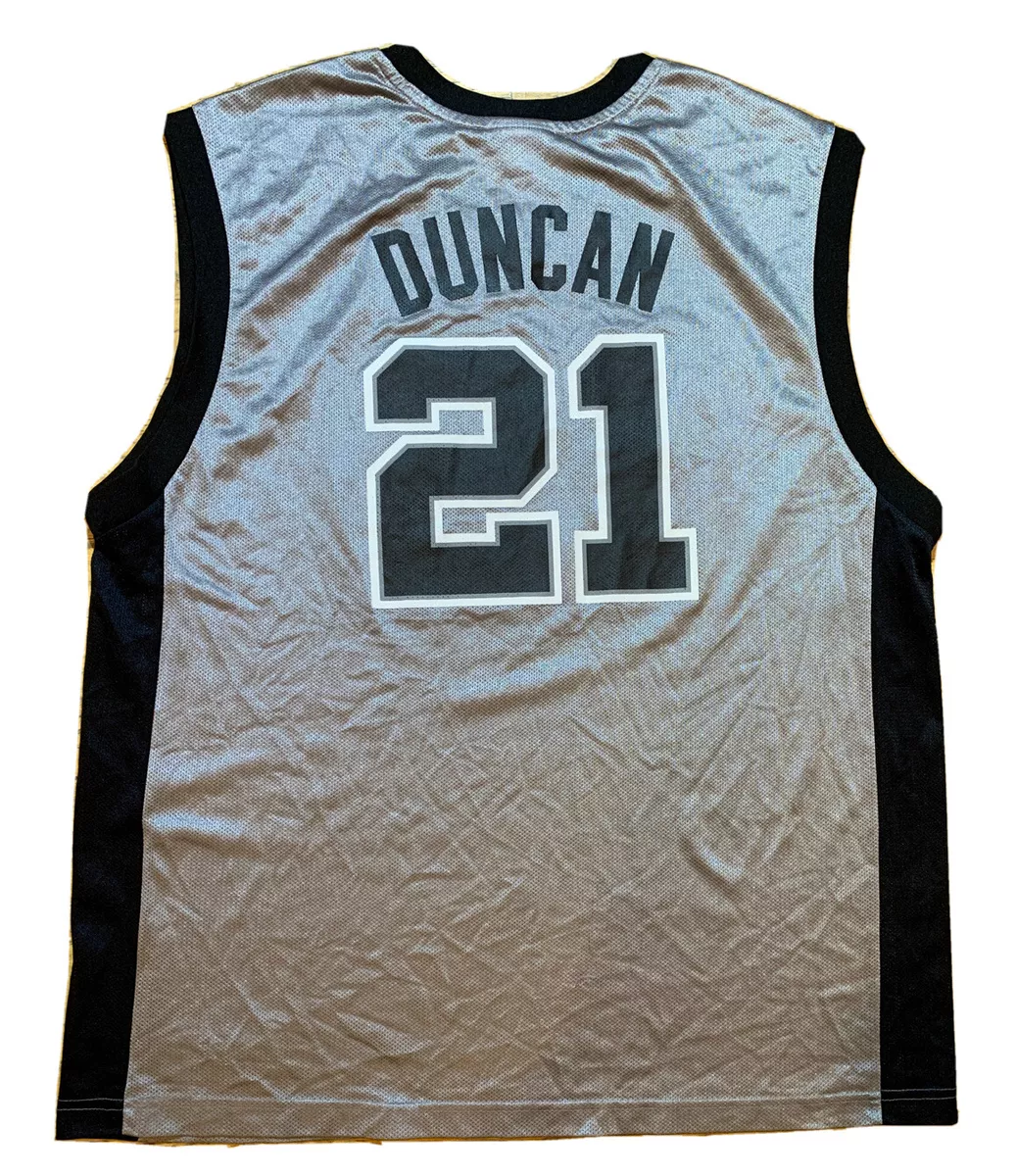 Men's San Antonio Spurs #21 Tim Duncan Throwback basketball Jersey