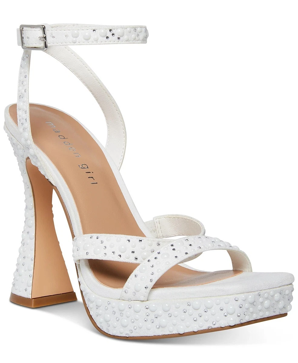 White formal cheap sandals