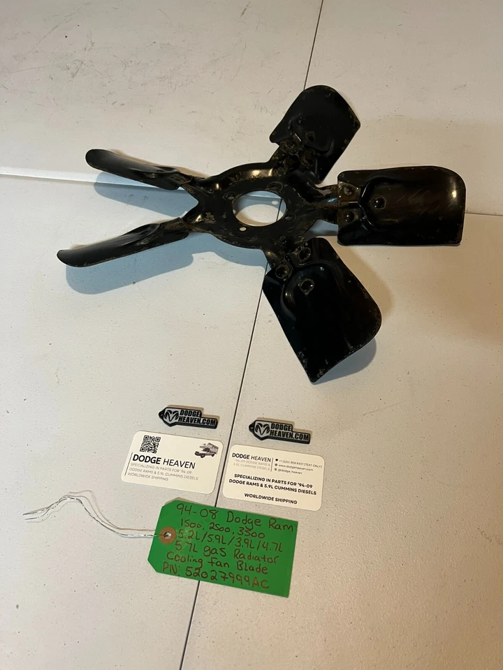 OEM 1994-2008 Dodge Ram 1500-3500 5.2 5.9 3.9 4.7 5.7L Gas Engine Cool Fan Blade - Image 3 of 4