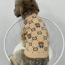 Fashion Dog Luxury Pet Clothes Dogs Cats Classic Warm Sweater Dog Clothes