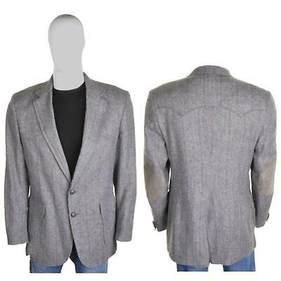 Levis Vintage Big E Tweed Western Jacket L 44l Grey Wool 70s Blazer Sportcoat Ebay