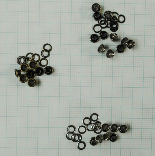 Eyelets-MESH-w-washer 8mm wide 4.5mm high for look or air flow 3 colours Qty 20 - Picture 4 of 42
