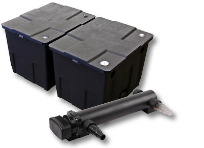 SunSun 2-Kammer Filter Set für 60000l Teich mit 36W UVC 3er Serie Teichklärer