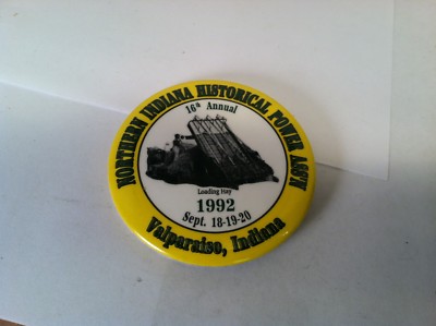 1980 & 1992 Northern Indiana Historical Power Ass'n pinbacks Valparaiso, IND IN