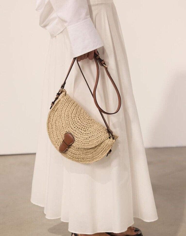 NEW Zara Woven Crossbody Bag 6225/310 Tan Brown Beige SS24 NEW Zara Woven Crossbody Bag 6225/310 Tan Brown Beige SS24