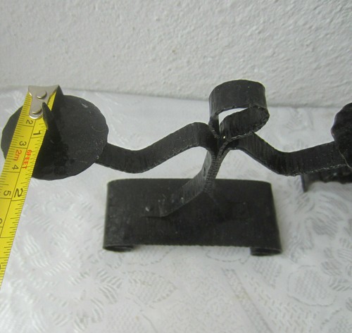 2 x Schmiedeeisen Vintage Kerzenständer Kerzenständer Mensch / Mensch geformt, Metall - Bild 6 von 10