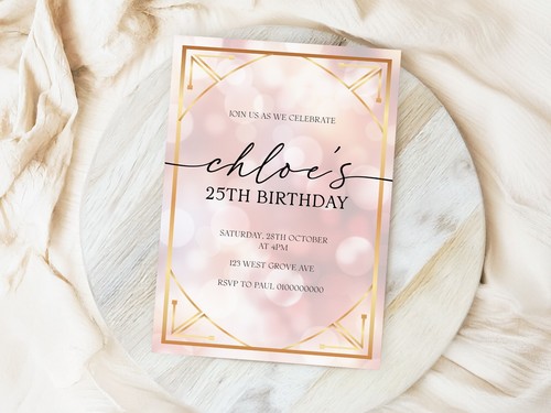 Personalised Birthday Party Invitations with Envelopes - Picture 5 of 5