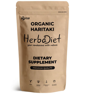 Organic Haritaki Powder Terminalia Chebula PREMIUM Harad Liver Detox Supplement
