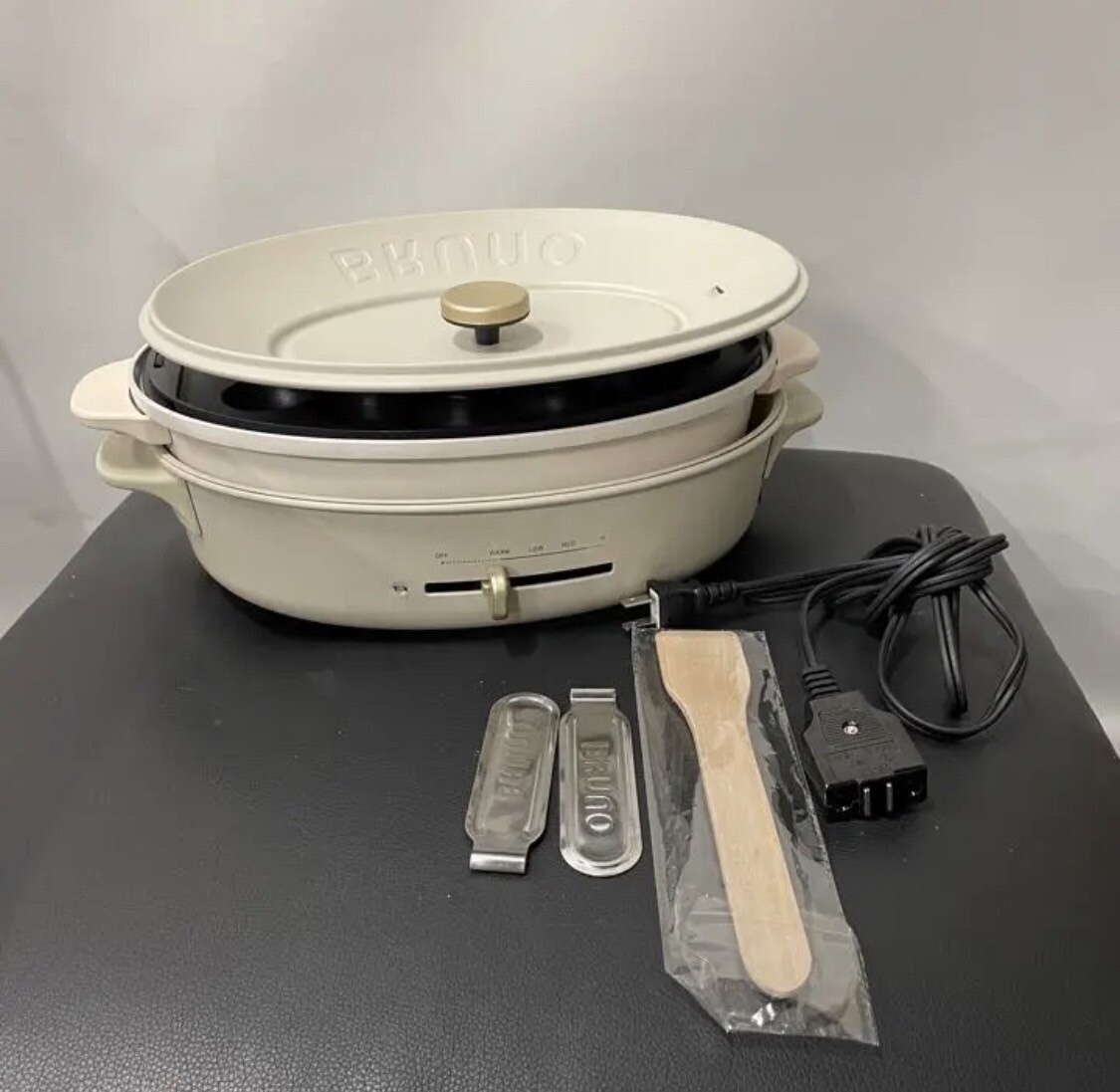 BOE053-GRG BRUNO Oval Hot Plate with 3 Plates BOE053-GRG AC100V | eBay