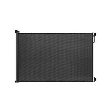 EasyBaby Retractable Baby Gate, 33" Tall, Extends up to 55'' Wide, Black / Ch...