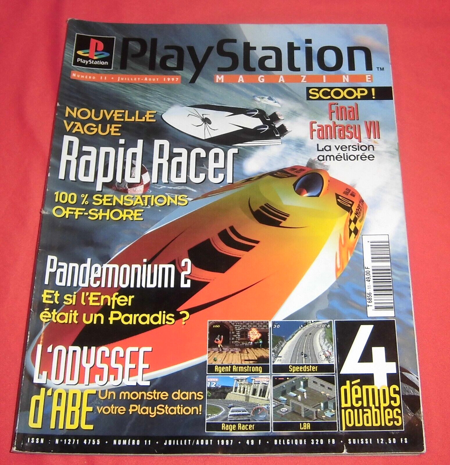 Playstation Magazine [n°11 J/A 97] PS1 Rapid Racer Pandemonium 2 FFVII *JRF