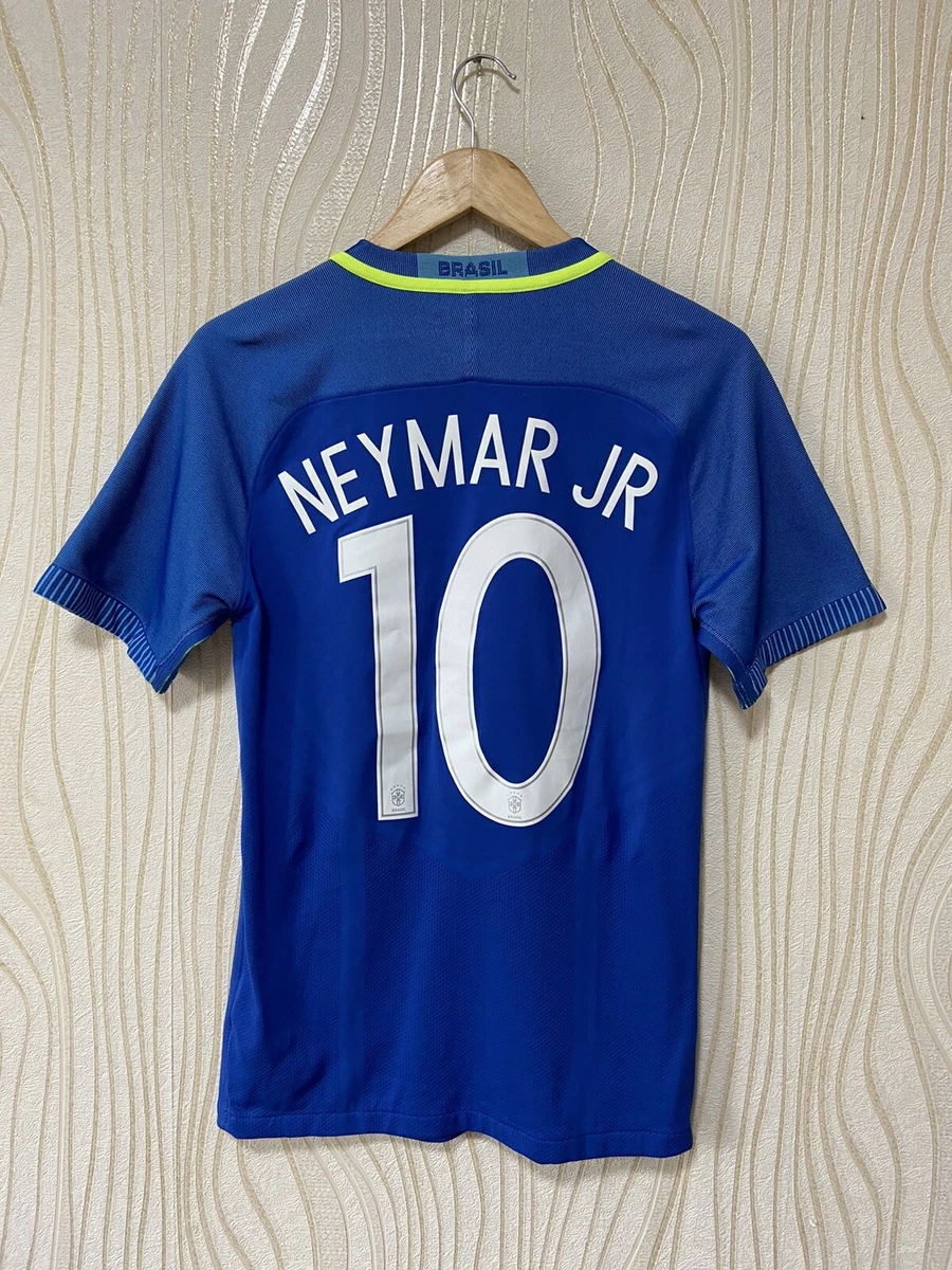 BRASIL 2016 AWAY VAPOR MATCH FOOTBALL SHIRT JERSEY NIKE 724592 493 NEYMAR JR