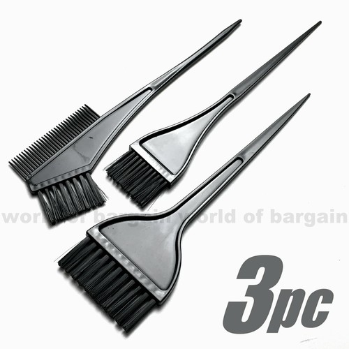 3 pc Hair Dye Applicator Brush & Comb Combination Hairstyle Color Tint