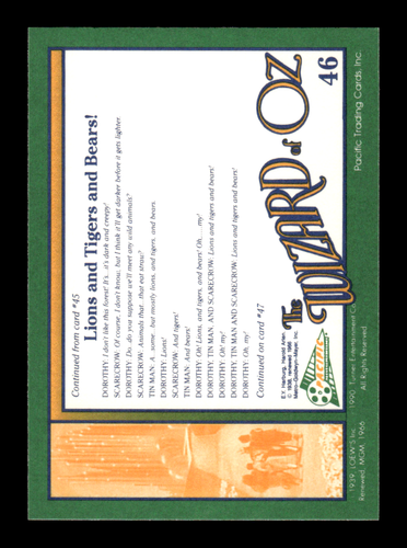 1990 Pacific The Wizard of Oz Trading Cards #1-110 ~ Choose Your Card - Picture 92 of 220