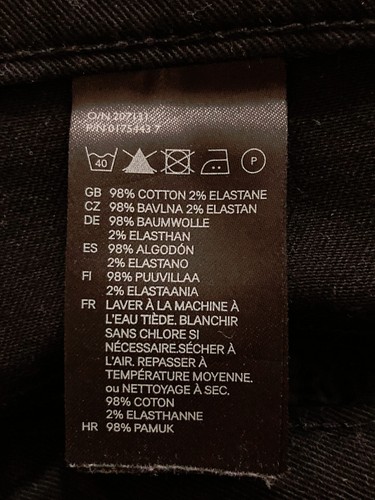 H&M Süße stylishe kurze Damen Jeans Hose/Shorts Gr 36 Schwarz Bestickt NEUwertig - Bild 5 von 9
