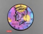 2010-D UNC STUNNING MONSTER TONED KENNEDY HALF DOLLAR TONES266