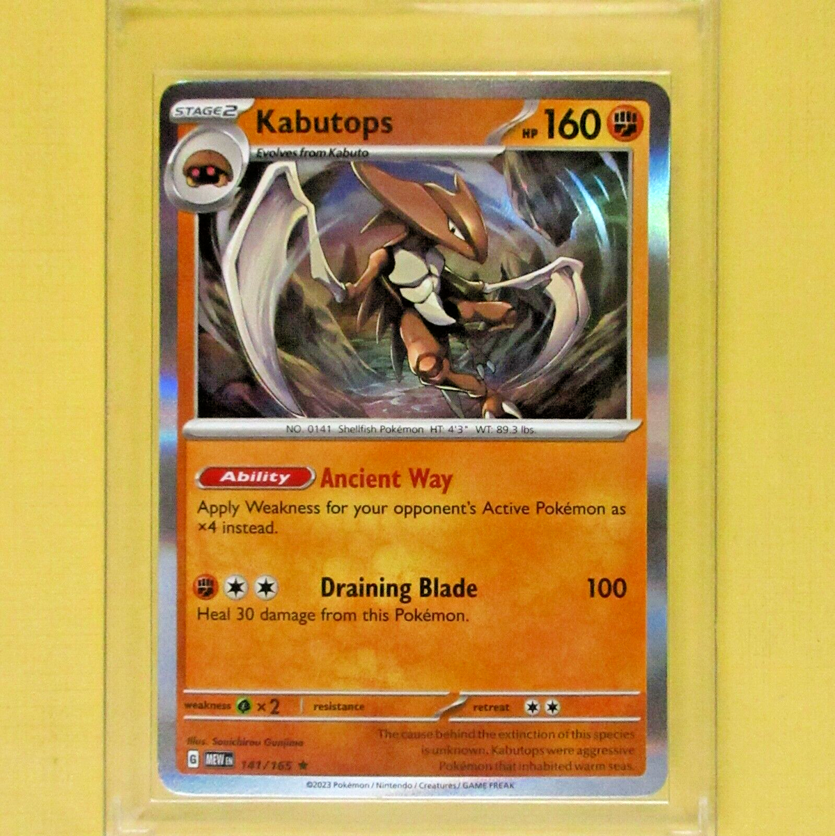 KABUTOPS 2023 Pokemon Stage 2 Scarlet & Violet 151 English Holo