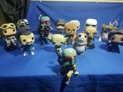 Lot de 15 figurines Funko Star Wars Bobble-Head état Yoda Bobba chewbaca - Photo 1/6