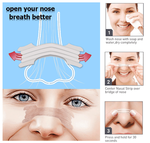 100 M/L Stop Snoring Nasal Strips Breathe Better Right Anti Snore Nose Strip - Picture 5 of 13