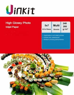 5x7 Inkjet Paper Photo Paper High Glossy Inkjet Printed 127x178mm 7x5 Uinkit