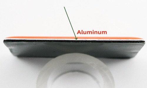 2PCS For JBL plastic+Aluminum Sticker logo Badge Replacement piece 58mmx45mm - Picture 5 of 5