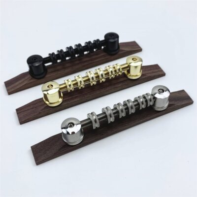 Space Control Adjustable Roller Hollow Guitar Bass Bridge Fit Gretsch,Rosewood