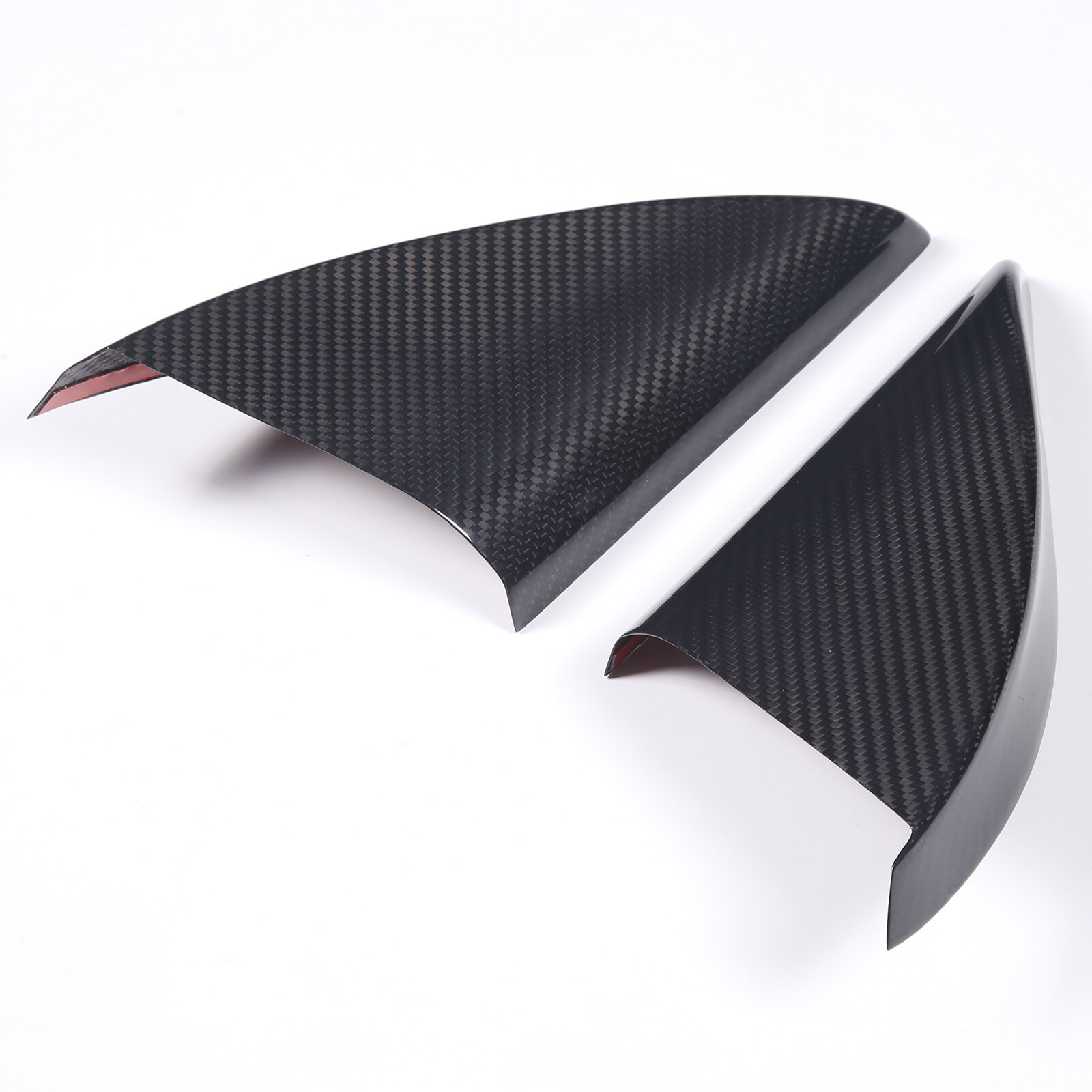 Real Carbon Fiber Inner Door Triangle A Pillar Trim For Lamborghini URUS 2018-23