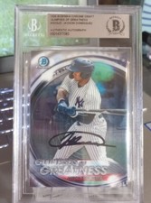 2020 Bowman Chrome Jasson Dominguez Glimpses of Greatness Authenticated Auto
