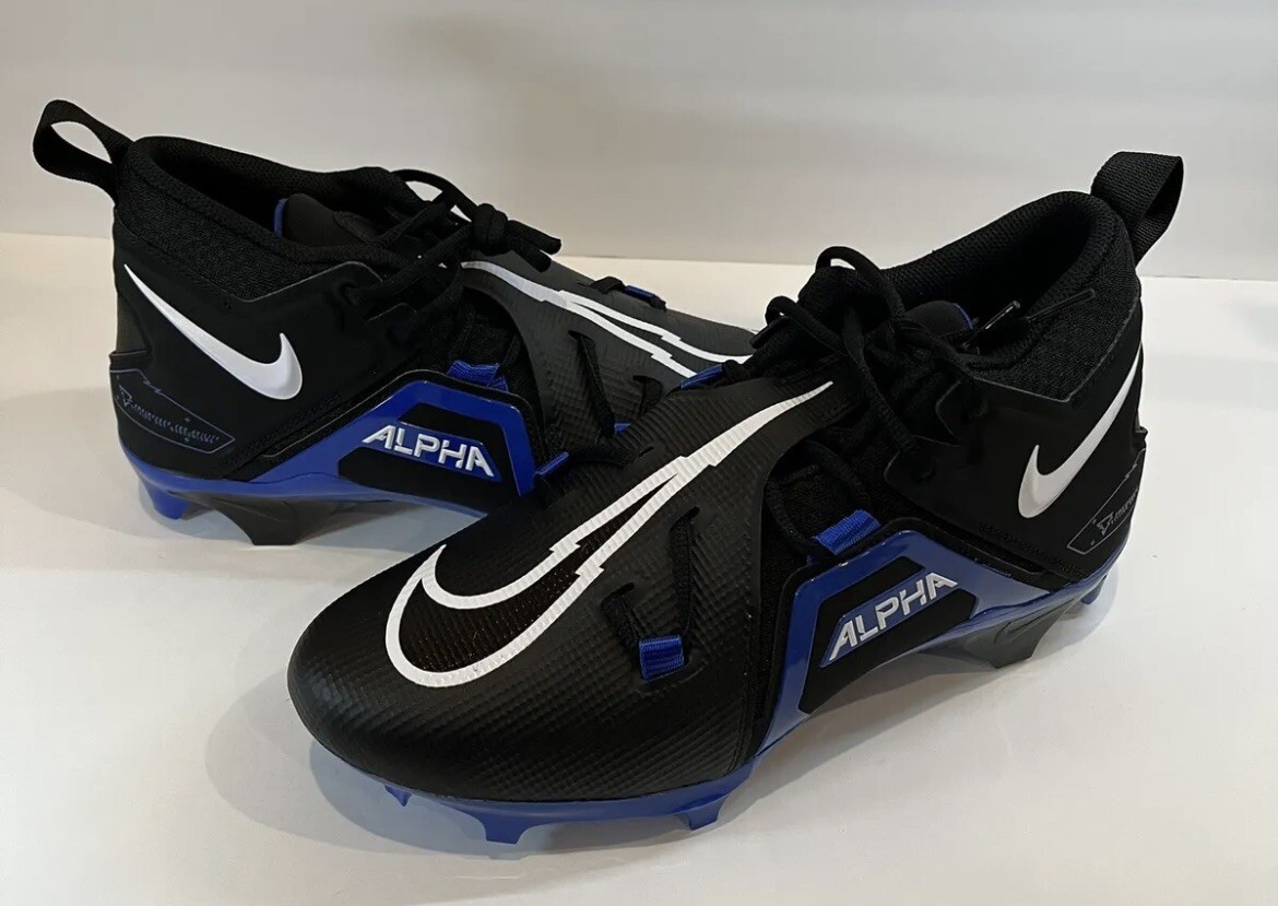 Nike Alpha Menace Pro 3 Football Cleats Black Blue CT6649