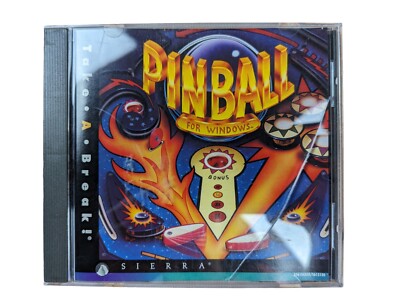 Sierra Take a Break: Pinball for Windows PC Computer Game Crazy Fun Action!