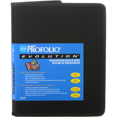 Itoya Art Profolio Evolution 5 x 7'' Photo Album Book, Hold 24 Photos EV-12-5