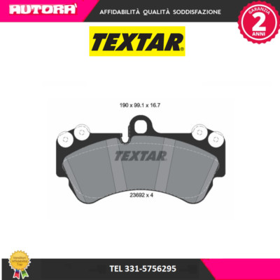 2369202 Front Disc Brake Pad Kit (BRAND-TEXTAR)..