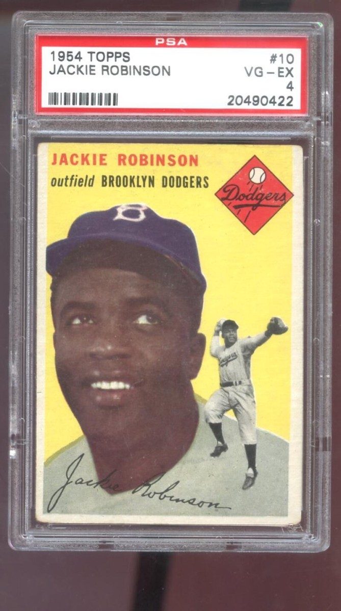 Jackie Robinson Baseball Kort Tilbake Complete Jackie Robinson