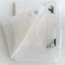 7' x 20' Clear Heavy Duty 14 mil Poly Tarp Tarpaulin Greenhouse Nursery Garden