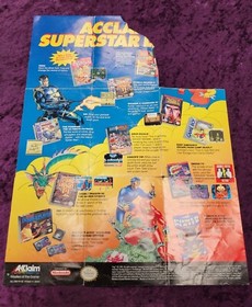 The Simpsons: Bart vs The World NES Nintendo Complete CIB w/ Poster