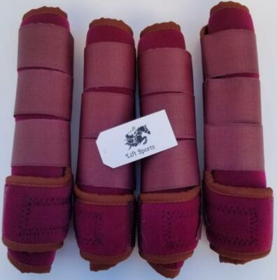 #ad #ad Horse Medicine Brushing Boots Leg Wrap Protection Set of 2 and 4 Sports Cob Full $38.49