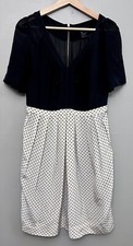 Marc By Marc Jacob’s Polka Dot 100% Silk Dress Black & Ivory Size 8