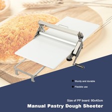1-25mm Croissant Dough Press Machine Manual Pastry Dough Sheeter Dough Roller
