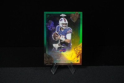 2025 Topps Chrome #F15-7 Josh Allen Fortune 15 Green Refractor #/99