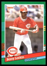 Barry Larkin 1991 Donruss #471 Reds MLB READ FREE SHIPPING AutographDen